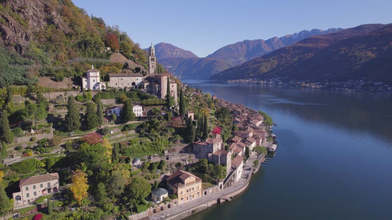 Morcote a Municipality of Switzerland on the Shores of Lake Lugano