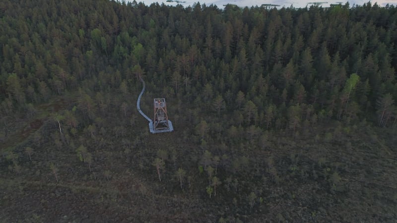 Aerial view of Saxby, Lääne County.