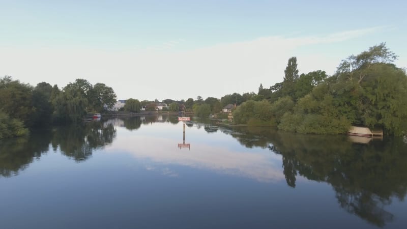 River Thames in Marlow Aerial Flight