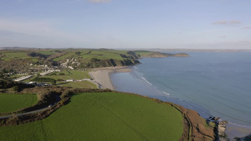 The Picturesque Aerial Views of the Cornish Coastline in the UK