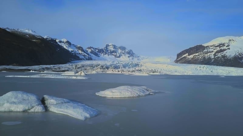 Skaftafell Glacier in the Iceland National Park