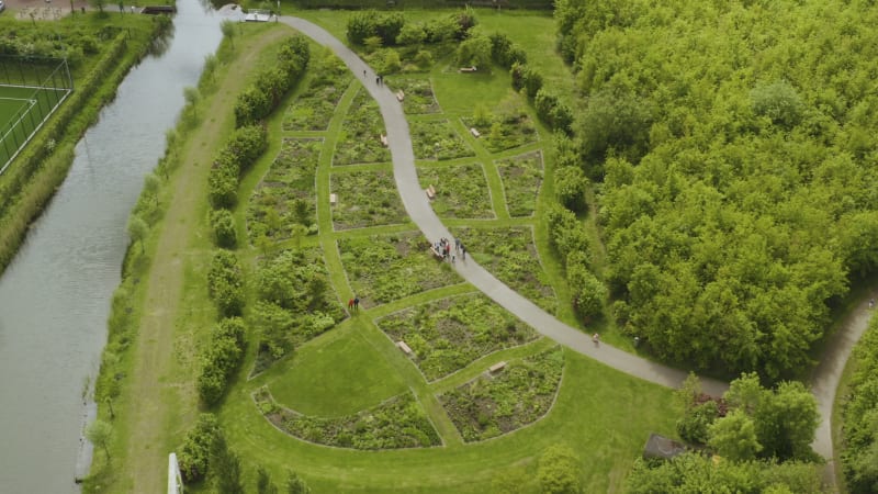 Residents enjoy beautiful Dutch parklands