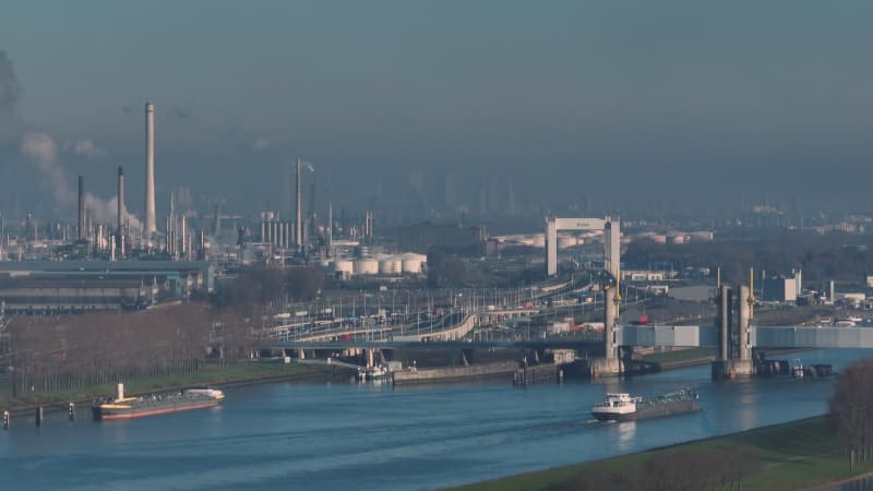 Industrial Operations at the Port of Rotterdam, The Netherlands