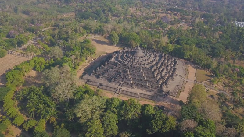 Aerial view of Magelang, Java Central