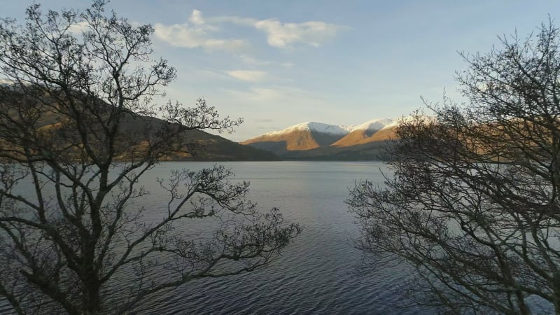 Shoreline of a Scottish Loch Near Fort William