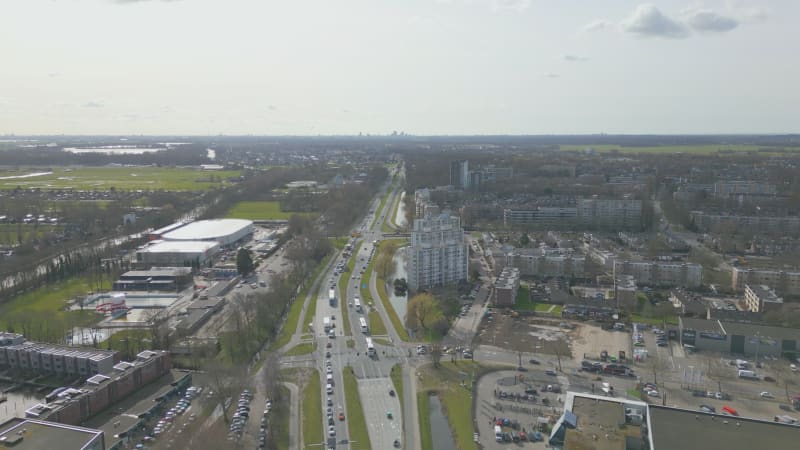 Road Traffic in Leiden, Netherlands