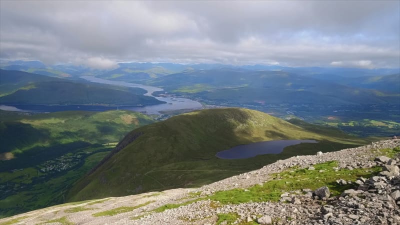 Scottish Highlands and a Lake