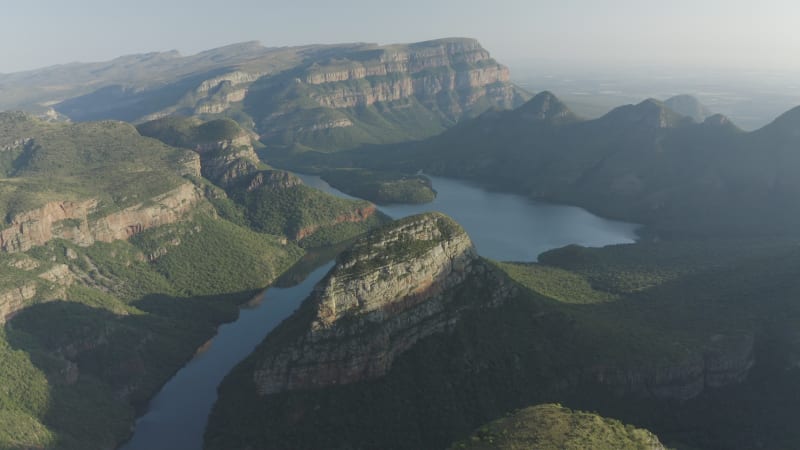 Aerial View of Blyde River Canyon Nature Reserve, Mpumalanga, South Africa.