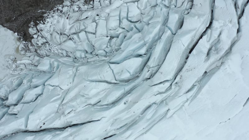 A Huge Glacier in Iceland During the Winter a Popular Tourist Attraction