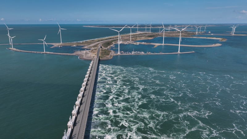 Advanced Engineering: Oosterschelde Storm Surge Barrier, Zeeland