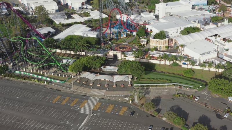 Aerial view of Movie World