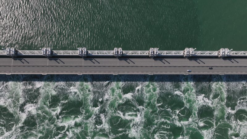 Advanced Flood Defense Mechanism at Oosterschelde, Zeeland