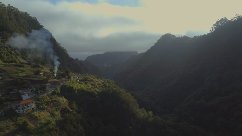 Early Morning in the Misty Valleys of Madeira