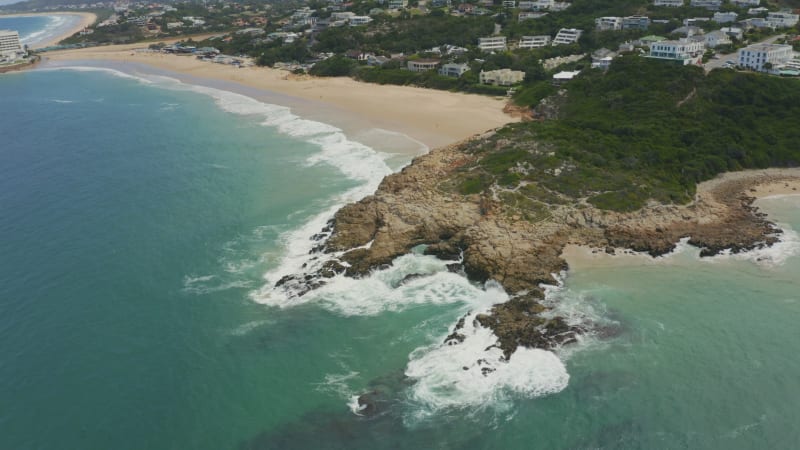 Scenic South African coastline with picturesque beach and turquoise water