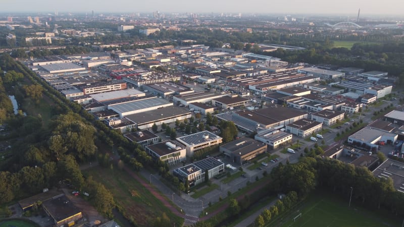 An industrial area in Overvecht, Utrecht, the Netherlands.