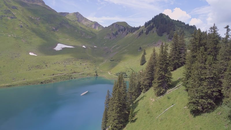 Lac Lioson A Beautiful Secluded Mountain Lake in Switzerland