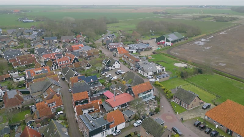 Village of Oosterend in Texel, the Netherlands