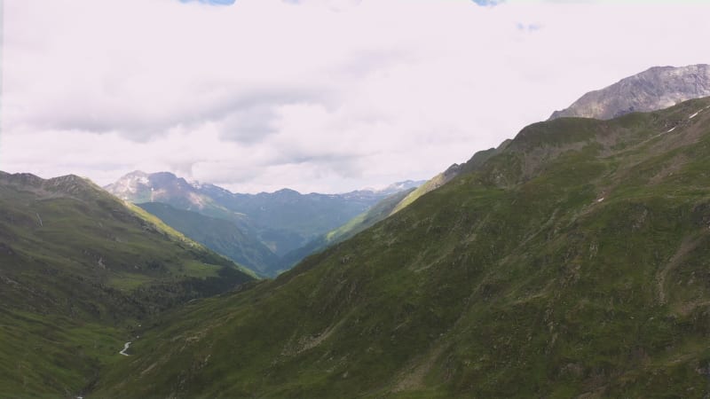 Aerial view of Italian Alps, Italy.