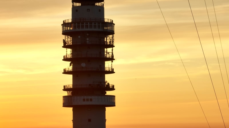 Gerbrandytoren tv and radio tower in Lopik and IJsselstein, the Netherlands