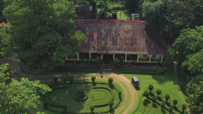 Aerial view of the Tea Garden, Sreemangal, Bangladesh.