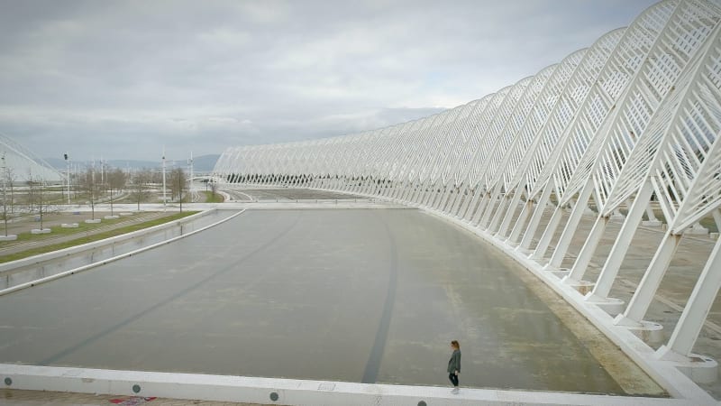 Aerial view of Athens Olympic Sports Complex in Athens.