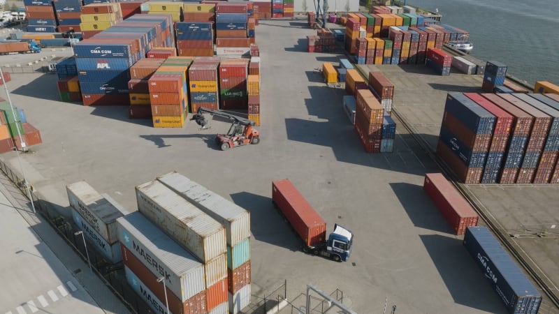 Container Exchange Operations at Rotterdam Port