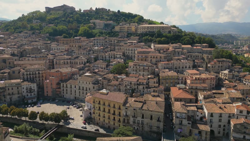 Old city center of Cosenza, Calabria in Italy