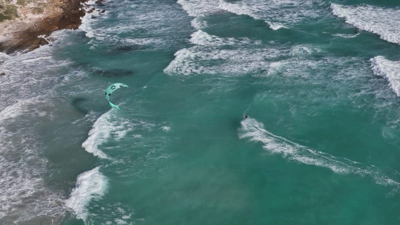 Kitesurfing at Cape Point National Park, Cape Town