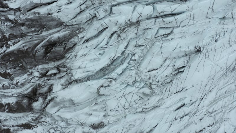 A Huge Glacier in Iceland During the Winter a Popular Tourist Attraction