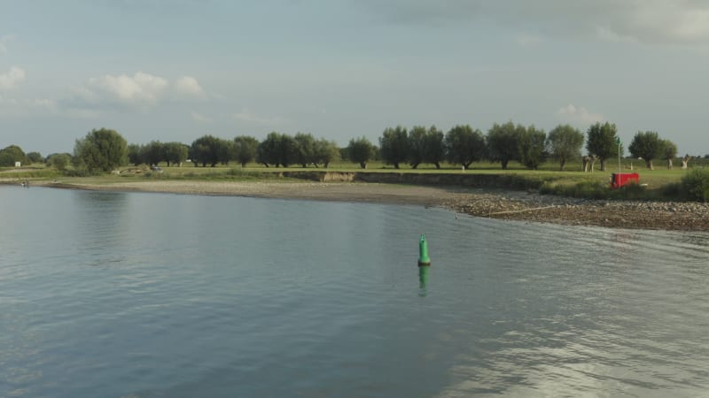 Drought Effects on River Lek in Tull en 't Waal, Netherlands