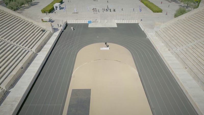 Aerial view of the Panathenaic Stadium.