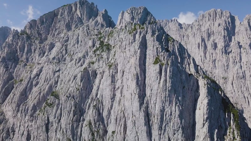 Aerial View of Famous Mountain Range in Kitzbuhel, Austria