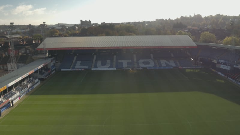 Luton Town Football Club Empty Stadium