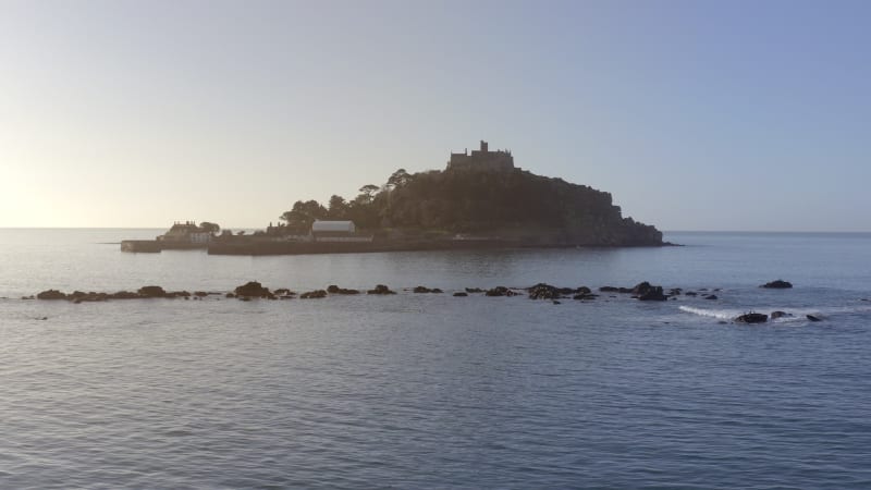 The Picturesque St Michael's Mount a Tidal Island in Cornwall UK