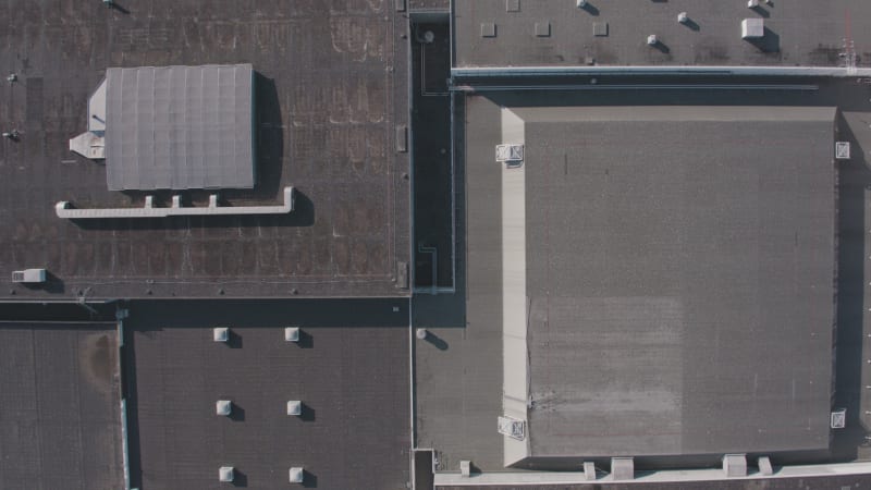 Bird's-eye View of Rooftops in the Netherlands