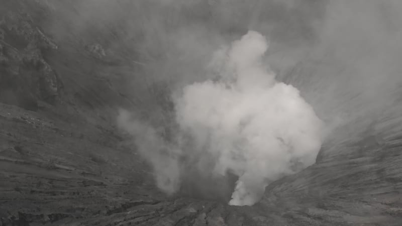 Aerial view of Bromo volcano.