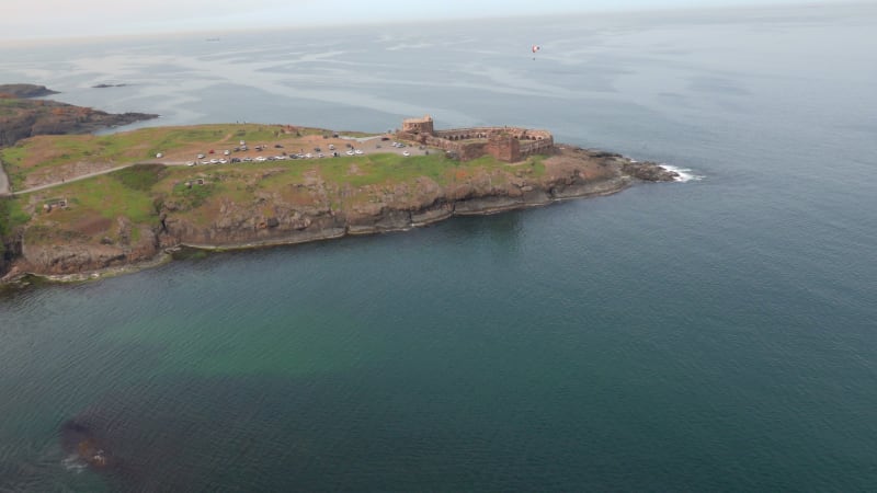 Aerial view of Rumeli Fortress, Istanbul, Turkey.