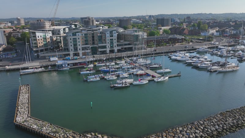 Poole Yacht Marina and Quay on the South Coast of England