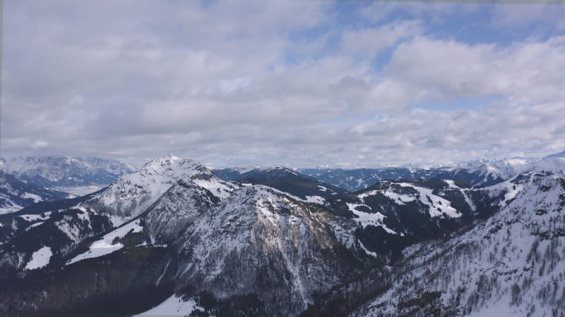 Aerial view of Italian Alps, Italy.