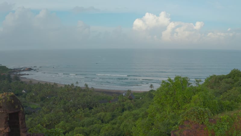 Aerial view Chapora fort.