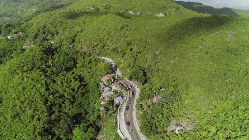 Aerial view of road in Carcar City.