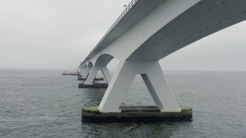 Zeelandbrug Bridge the Longest Bridge in the Netherlands