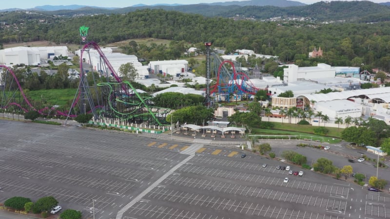 Aerial view of Movie World