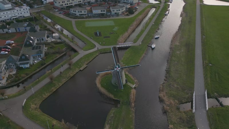 Typical dutch windmill