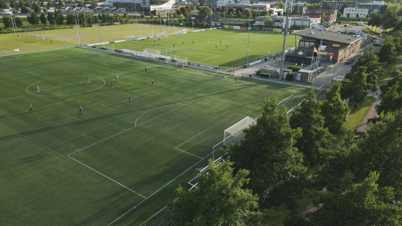 Aerial View of Delta Sports Soccer Club in Houten, Netherlands