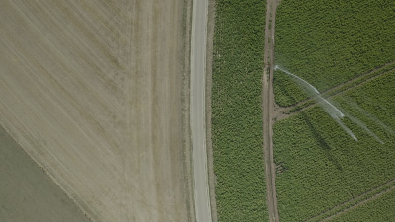 Watering an Agriculture Field in the Dry Season