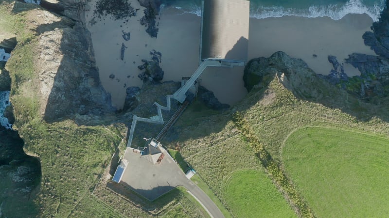 Aerial view of Padstow, Cornwall, United Kingdom.