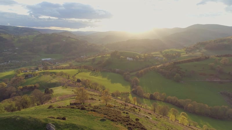 The Ruins of Castell Dinas Bran in Wales