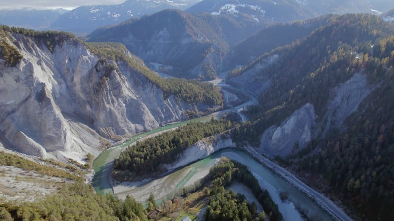 Ruinaulta The Grand Canyon of Switzerland Seen From the Air