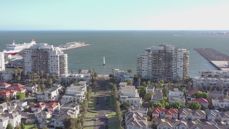 Port Melbourne an Affluent Seaside Suburb in Australia with Lighthouse Beacons